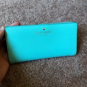 Teal Kate Spade Wallet